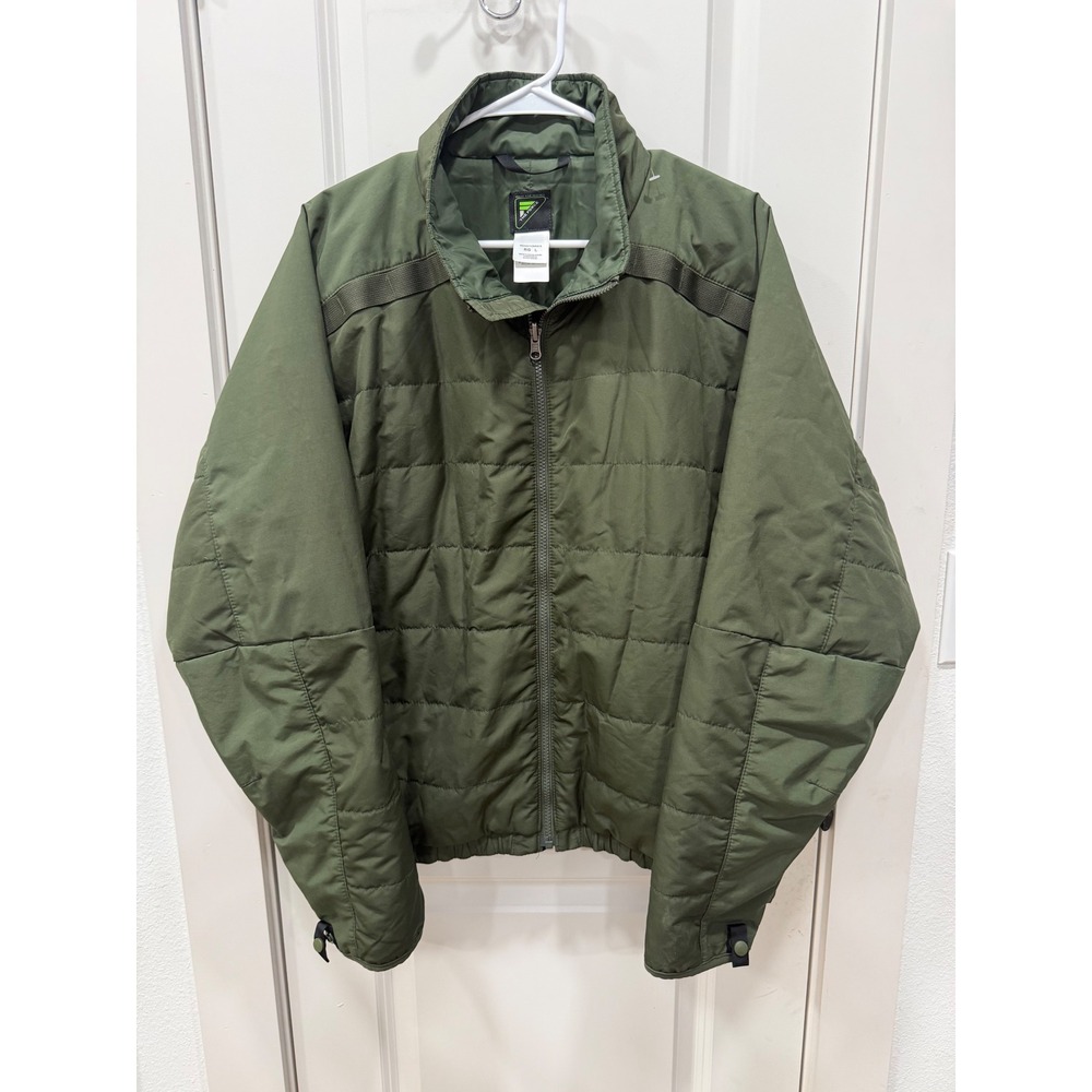 The Force Made For Heroes Mens Green Tactical Puffer Jacket Full Zip Large‎ RG L